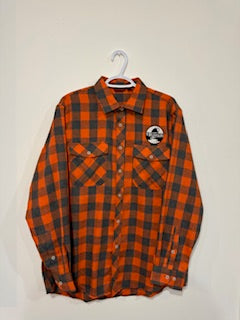 Button Up FLannel - Orange
