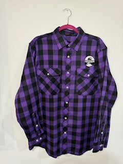 Button Up Flannel - Purple